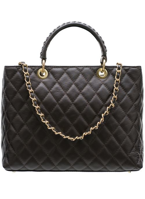 Real leather handbag Glamorous by Glam - Brown