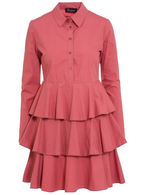 Dámske šaty z čipky - svetlo ružová