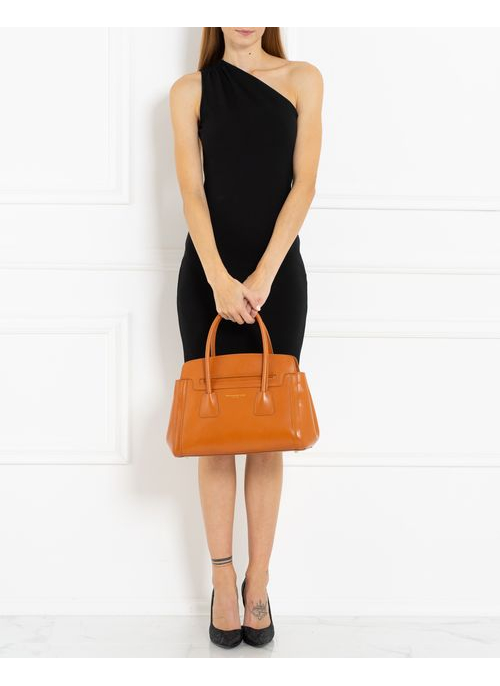 Real leather handbag Glamorous by GLAM - Black