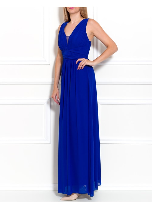 Vestido largo de mujer Due Linee - Azul oscuro
