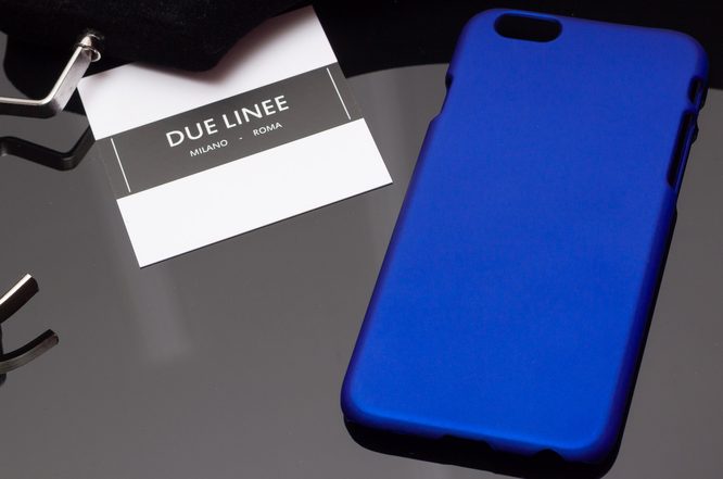 Pokrowiec dla iPhone 6/6S Due Linee - niebieski
