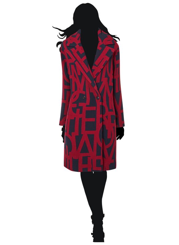 Tommy Hilfiger dámský flaušová kabát tmavě červený