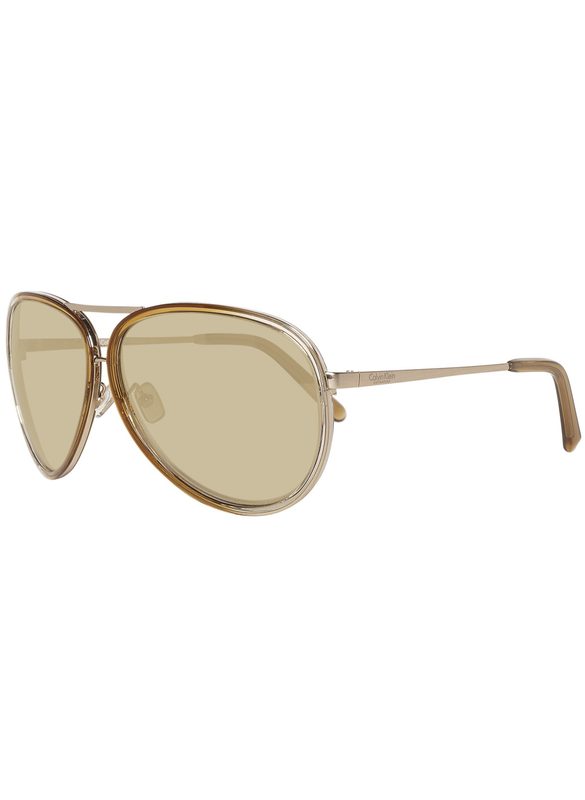 Calvin Klein sluneční brýle zlaté - Calvin Klein - Dámské sluneční brýle -  Doplňky - GLAM, protože chci být odlišná!