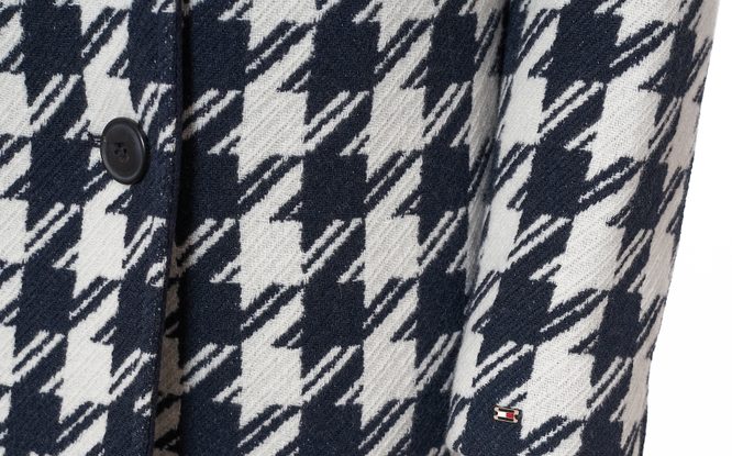 Tommy Hilfiger dámský flaušová kabát tmavě modrý