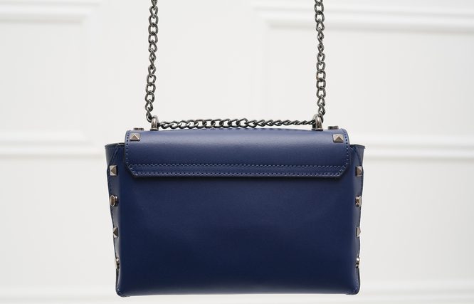 Real leather crossbody bag Glamorous by GLAM - Blue