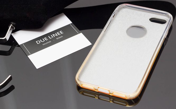 Case for iPhone 7/8 Due Linee - Gold