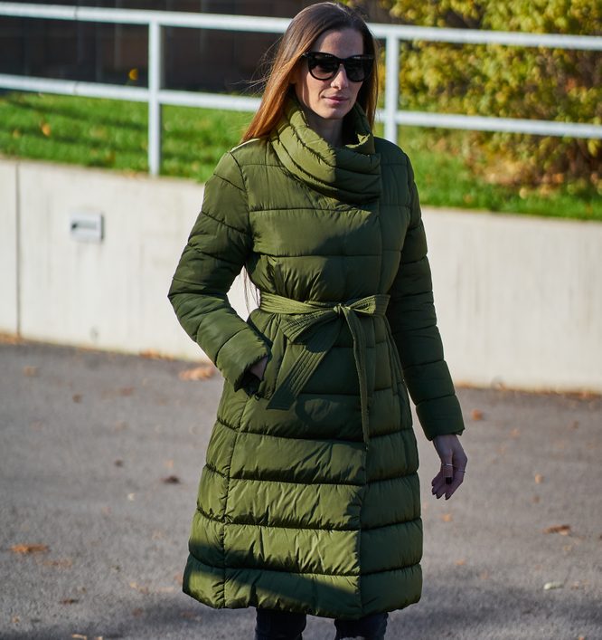 Női téli kabát Due Linee - Szürke
