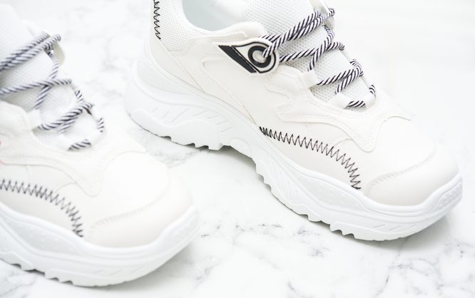 Scarpe sneakers donna GLAM&GLAMADISE - Bianco
