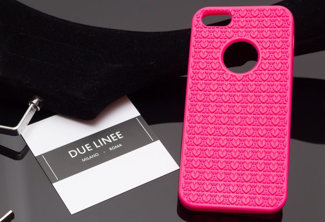 Védőtok iPhone 5/5S/SE készülékekhez Due Linee - Rózsaszín