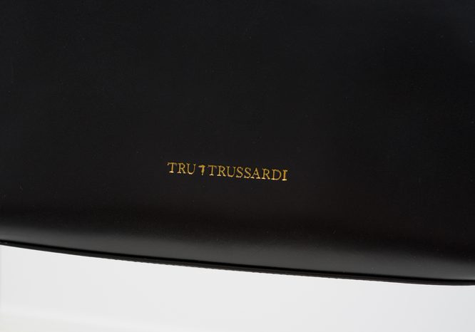 Real leather handbag Tru Trussardi - Black