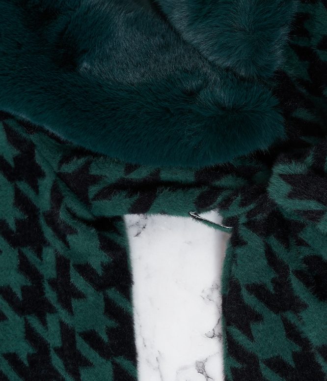 Dámský zimní kabát pepito smaragdový