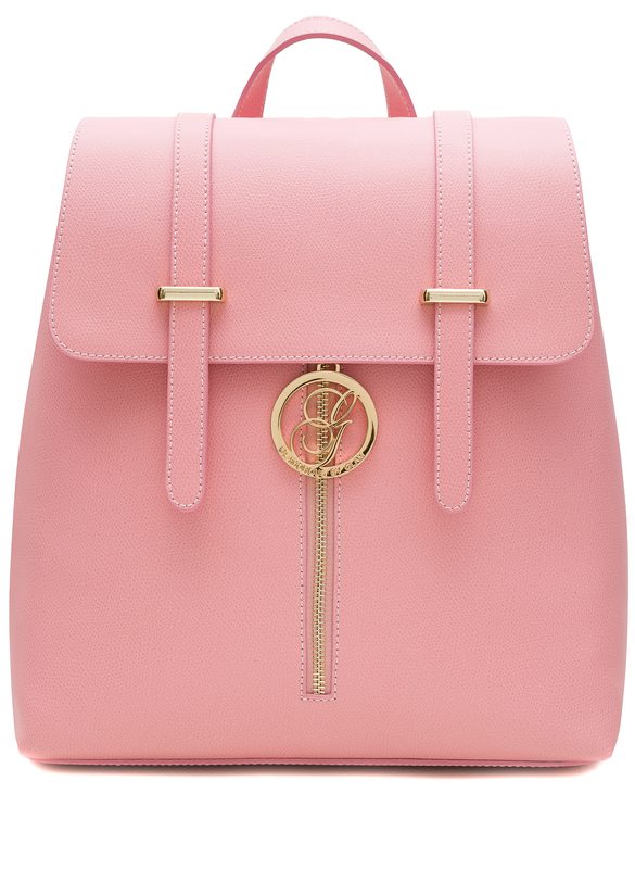 Women's real leather backpack Glamorous by GLAM - Pink
