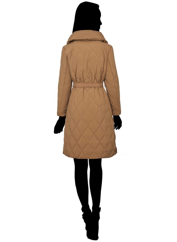 Női téli kabát Due Linee - Barna