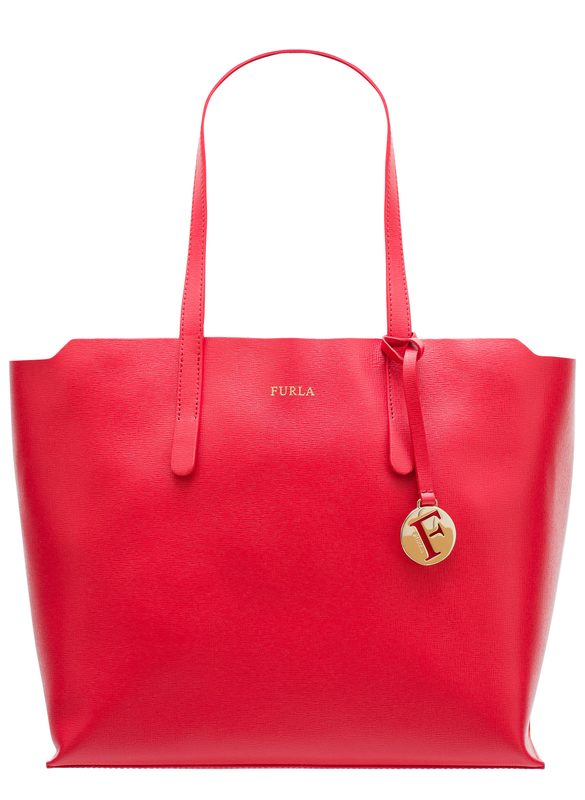 Furla Sally Saffiano Leather Tote Bag Small