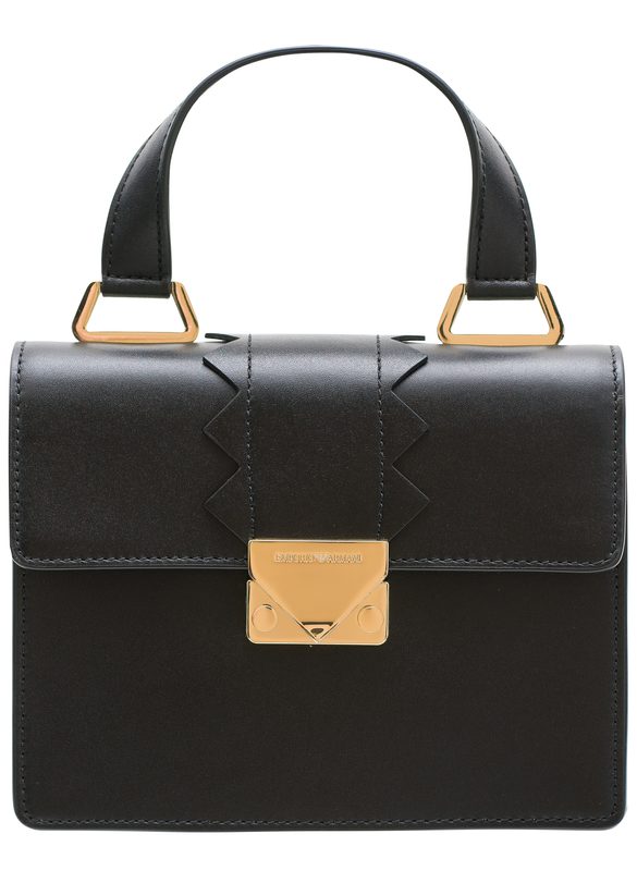 armani black handbag