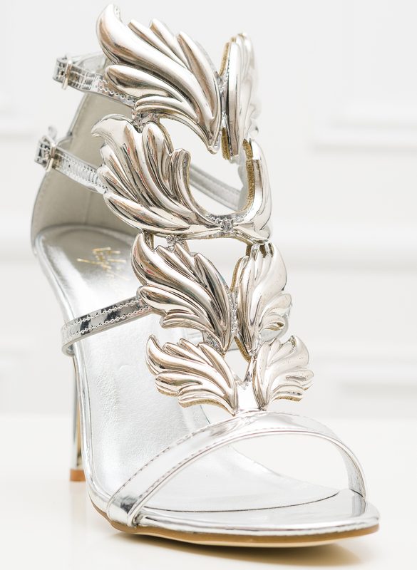 Women's sandals GLAM&GLAMADISE - Silver