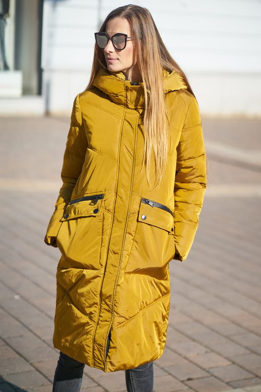 Giacca invernale donna Due Linee - Giallo