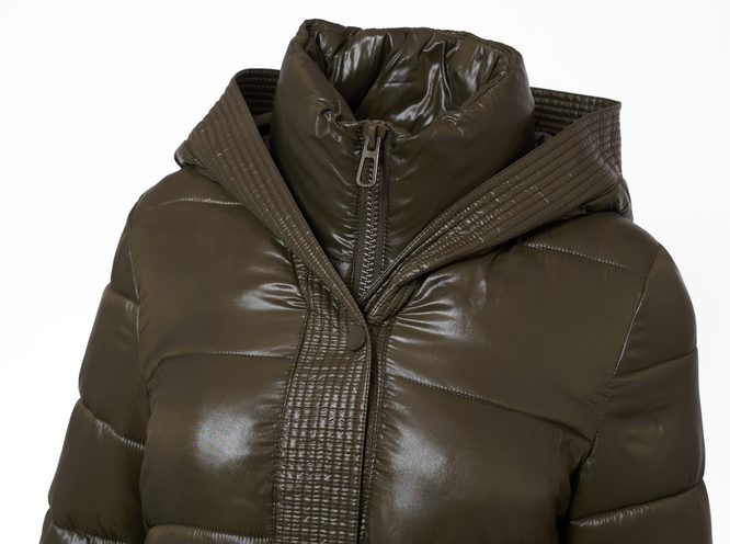 Női téli kabát Due Linee - Zöld