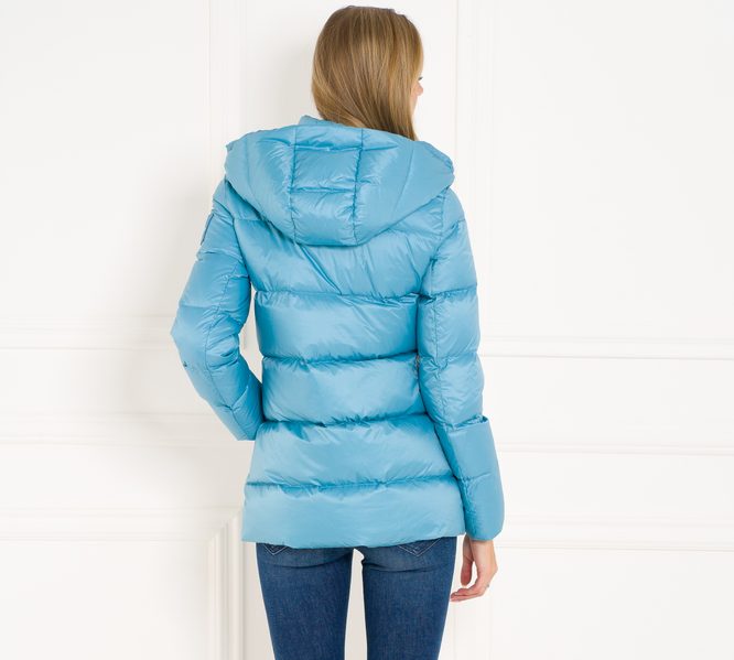 Damska kurtka zimowa Calvin Klein - niebieski