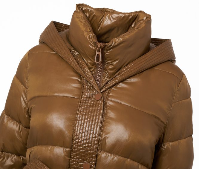 Női téli kabát Due Linee - Barna