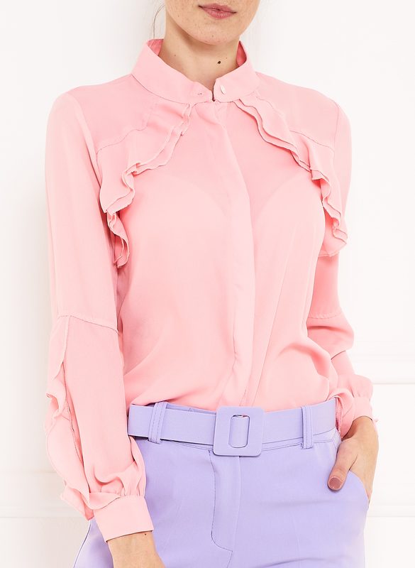 LARISE 2-WAY PADDED TAILORED TOP (CREPE PINK)