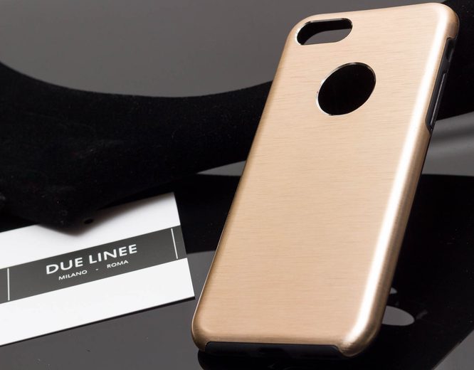 Case for iPhone 7/8 Due Linee - Gold