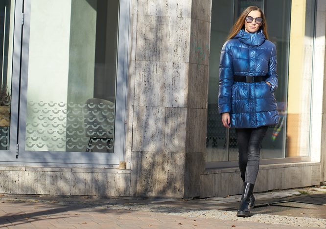 Giacca invernale donna Due Linee - Blu
