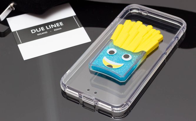 Védőtok iPhone 7/8 készülékekhez Due Linee - Kék