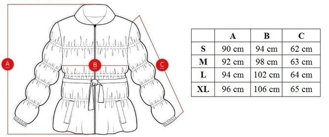 Női téli kabát eredeti rókaszőrrel Due Linee - Rózsaszín