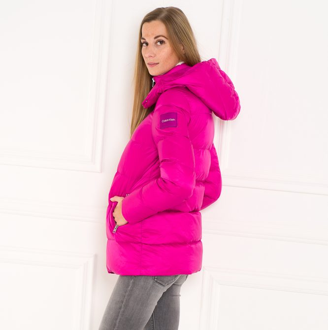 Damska kurtka zimowa Calvin Klein - różowy