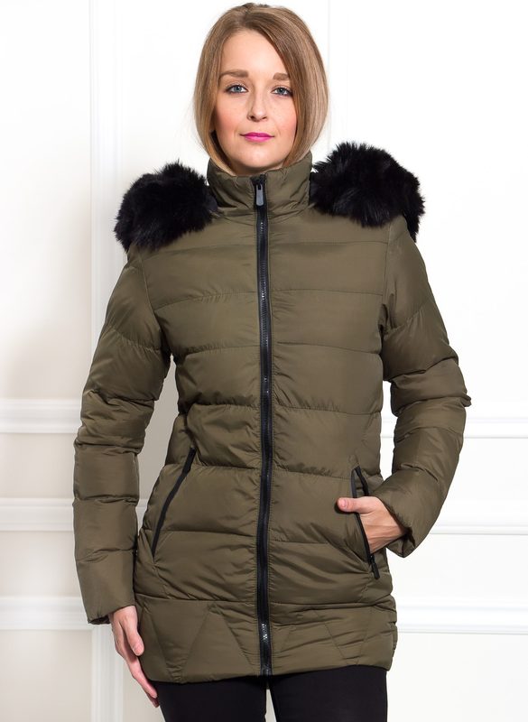 Women's winter jacket Due Linee - Green