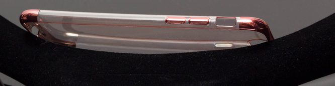 Kryt na Iphone 7/8 - priesvitný s farebnými okrajmi - ružová