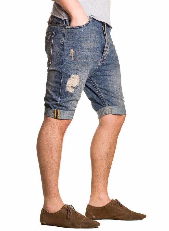 Pantalones cortos de hombre  - Azul