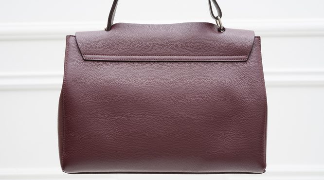 Real leather shoulder bag Glamorous by GLAM - Wine