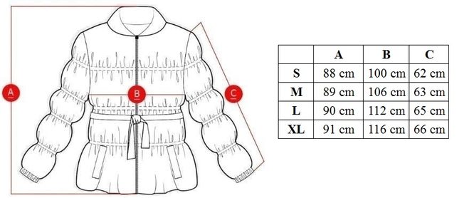 Női téli kabát eredeti rókaszőrrel Due Linee - Sárga