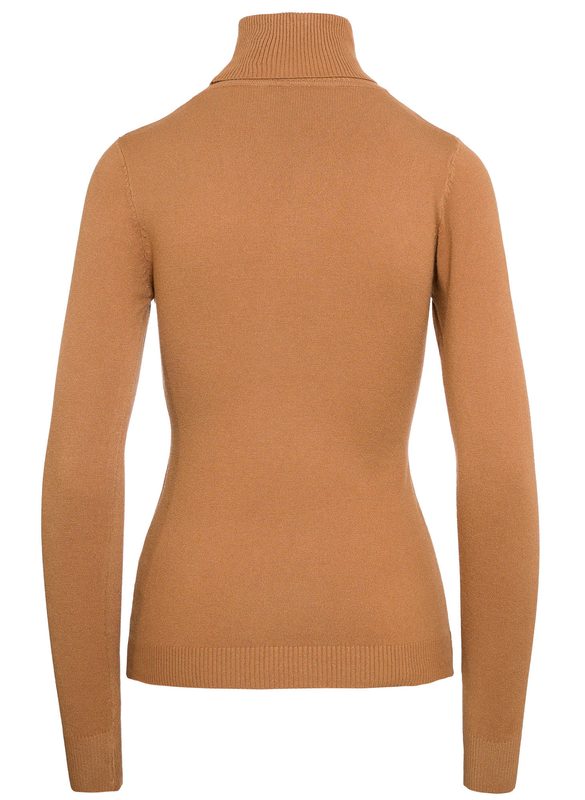 Damski sweter Due Linee - brązowy