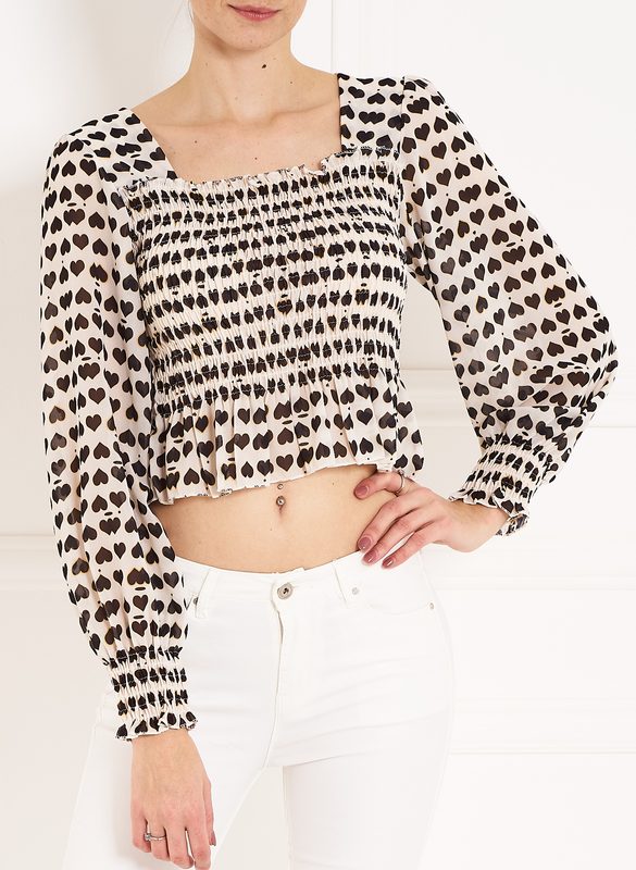 Top de mujer Glamorous by Glam - Blanco-negro