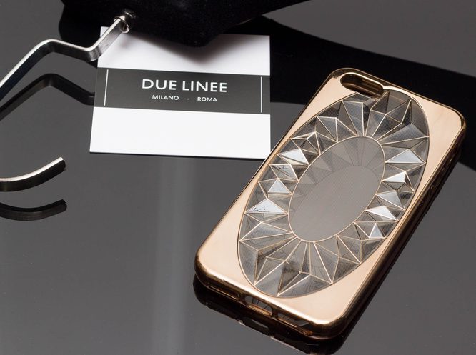 Case for iPhone 5/5S/SE Due Linee - Gold