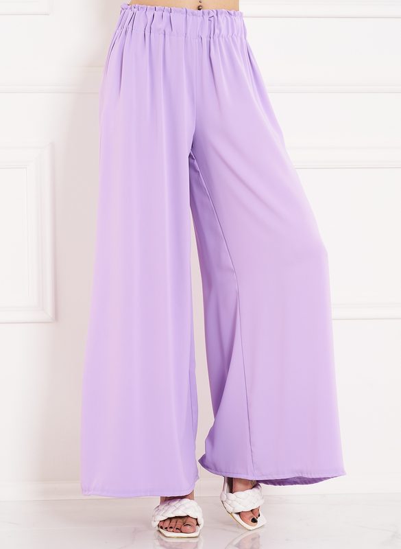 Dámské volné kalhoty - lila