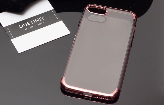 Védőtok iPhone 7/8 készülékekhez Due Linee - Rózsaszín