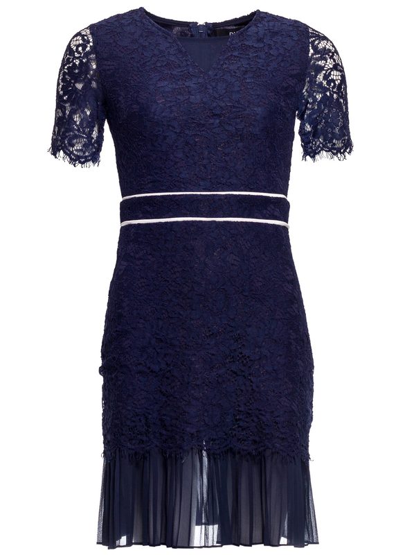 Lace dress Due Linee - Dark blue