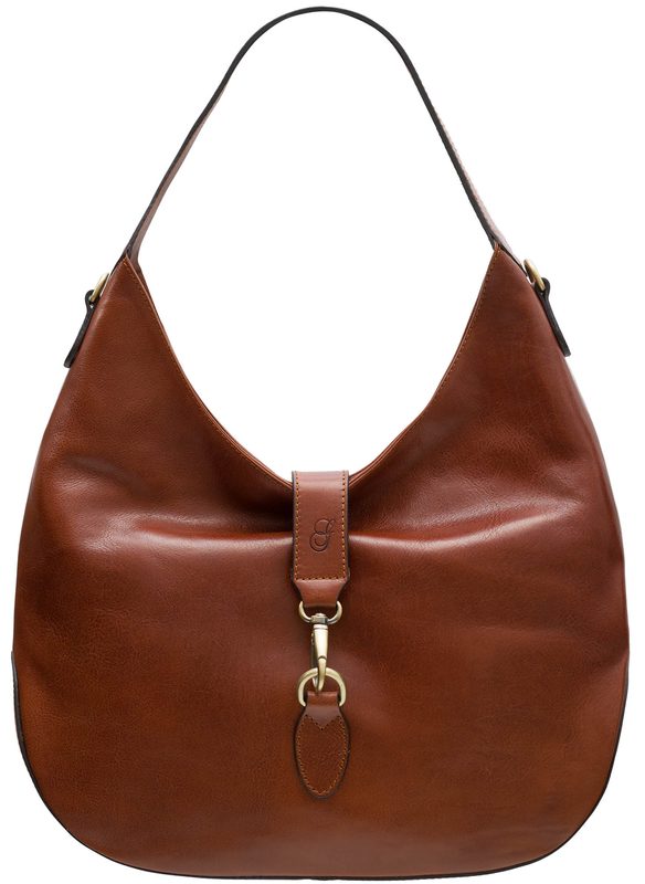 Real leather shoulder bag Glamorous by GLAM - Brown