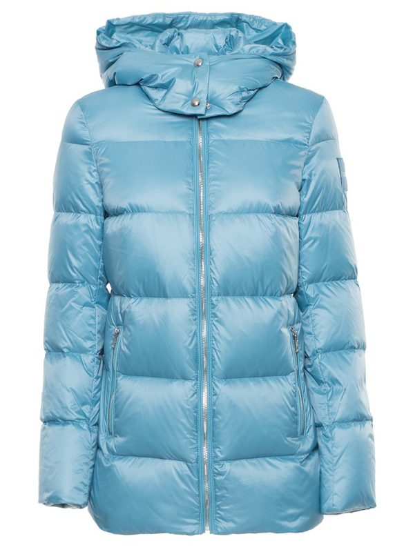 Calvin Klein péřová zimní azurová bunda
