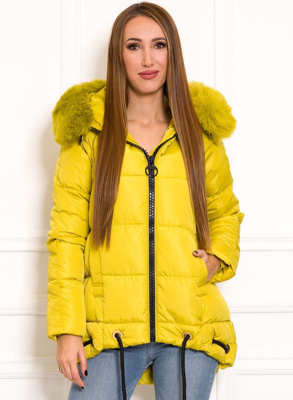 Geacă de iarnă de damă Due Linee - Galbenă - Due Linee - Jachete de iarnă -  Îmbrăcăminte femei - Magazin online genti piele dama Made in ITALY