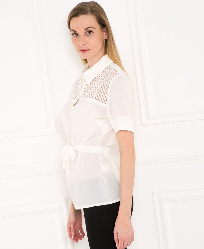 Top donna Due Linee - Bianco