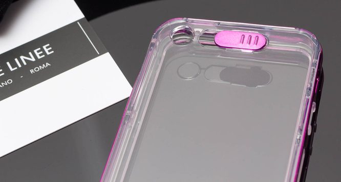 Kryt na Iphone 5/5S/SE - průsvitný s barevným okrajem - fialová