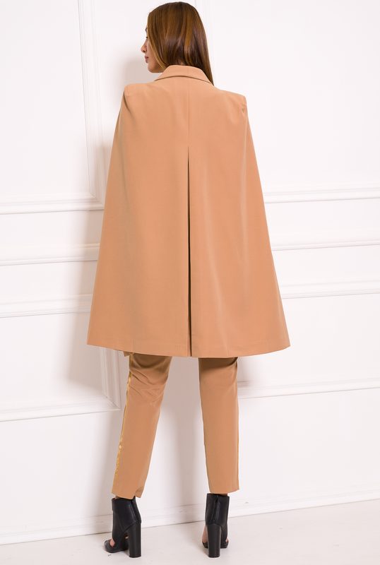 beige cape blazer