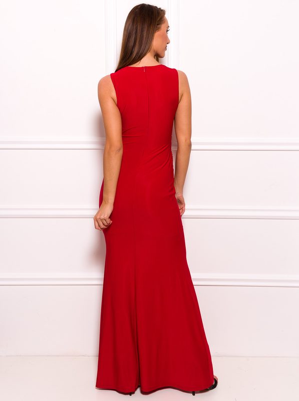 Vestido largo de mujer Due Linee - Rojo