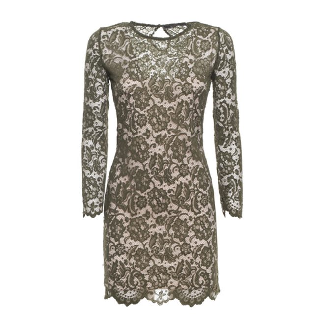 guess green lace dress