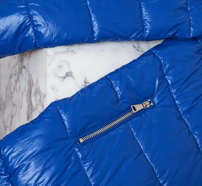 Damska kurtka zimowa Due Linee - niebieski